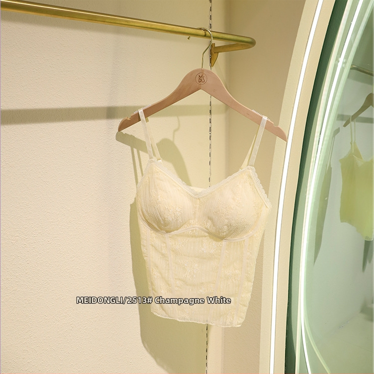 Prantsuse retro nailonist topp-suti, 3/4 tassi, õhuke vormikupp, hingav