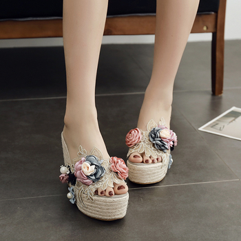 Sandale pentru femei cu mărgele, transparente, în stil coreean, deget deschis, partea superioară PU, talpă din cauciuc, talpă groasă