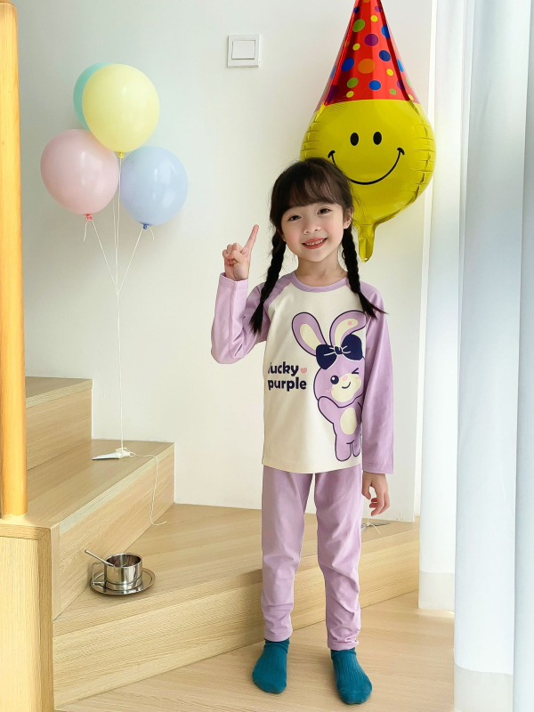 Dječji unisex pidžama set: pulover s dugim rukavima, okrugli izrez, 95% pamuk 5% elastan, Lycra