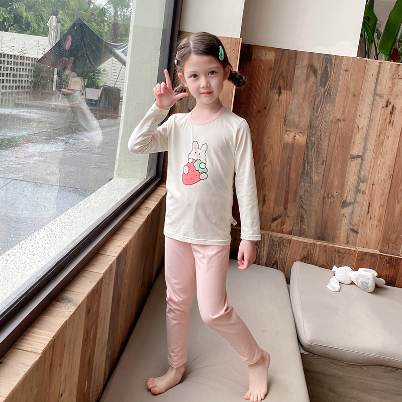 Dječji unisex pidžama set: pulover s dugim rukavima, okrugli izrez, 95% pamuk 5% elastan, Lycra