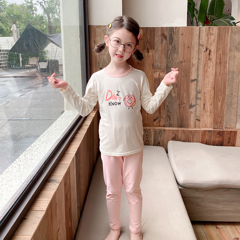 Dječji unisex pidžama set: pulover s dugim rukavima, okrugli izrez, 95% pamuk 5% elastan, Lycra