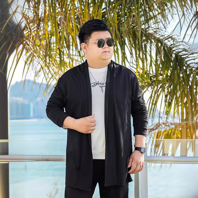 Pánske trench coat s reverom, korejský štýl, stredná dĺžka, jednoradové zapínanie, voľný strih