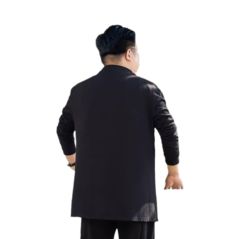 Pánske trench coat s reverom, korejský štýl, stredná dĺžka, jednoradové zapínanie, voľný strih