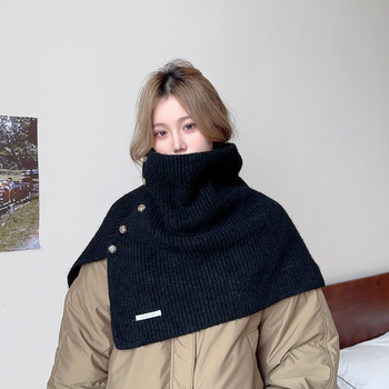 Ženski šal od vunene smjese s jednostavnim uzorkom, warp tkanje, zimska toplina, elegantan stil