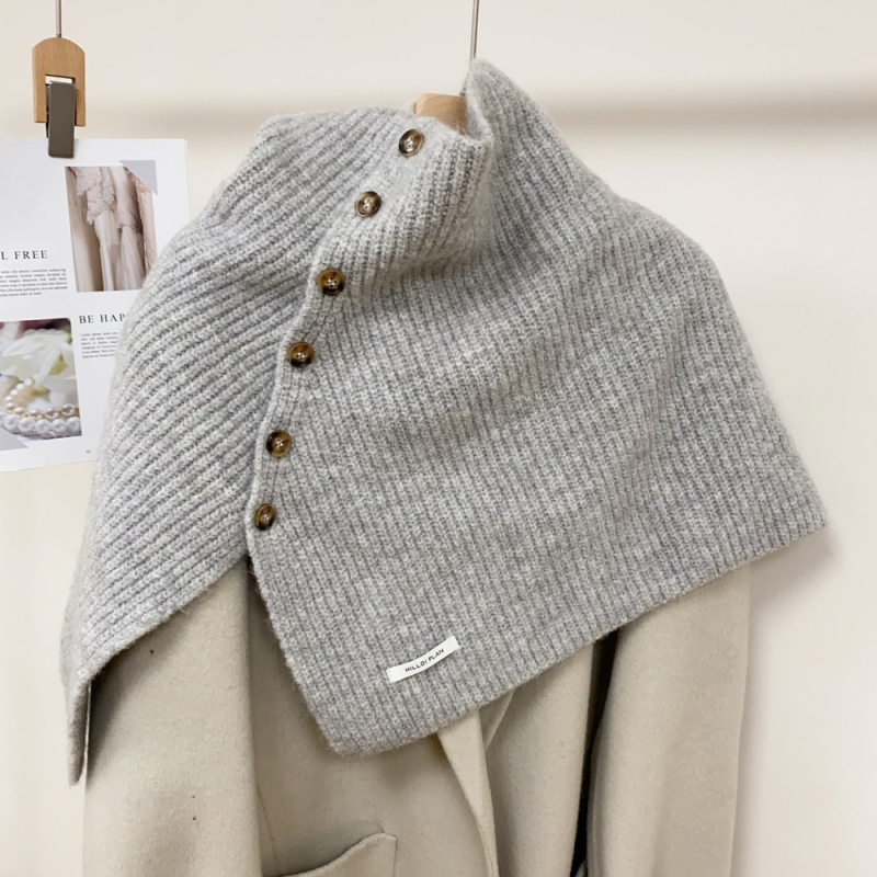 Ženski šal od vunene smjese s jednostavnim uzorkom, warp tkanje, zimska toplina, elegantan stil
