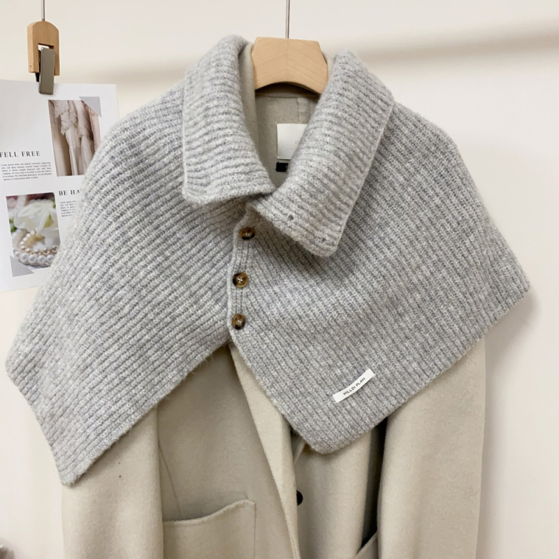 Ženski šal od vunene smjese s jednostavnim uzorkom, warp tkanje, zimska toplina, elegantan stil