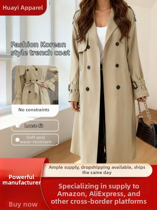 Sieviešu vējaizturīga jaka ar vidēju garumu, stāvošā apkakle, poliesteris, brīvs piegriezums, britu stils.