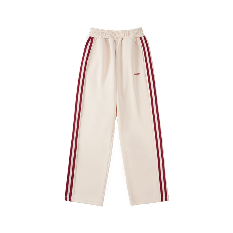 Set sport pentru copii, două piese, unisex, jachetă cu fermoar și pantaloni, mâneci lungi, material poliester cu finisaj moale, model cu dungi și litere.