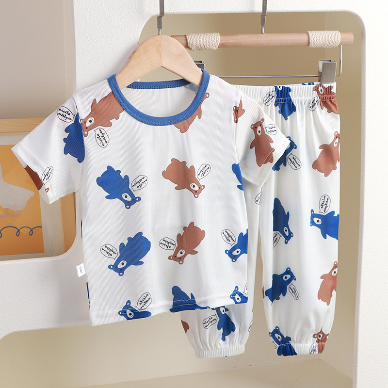 Dvodijelni dječji kućni komplet, crtani stil; 100% poliester; unisex; za djecu od 1 do 3 godina