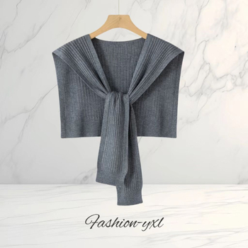 Șal tricotat pentru femei, țesut warp, formă pătrată, model monocrom, proces Jacquard