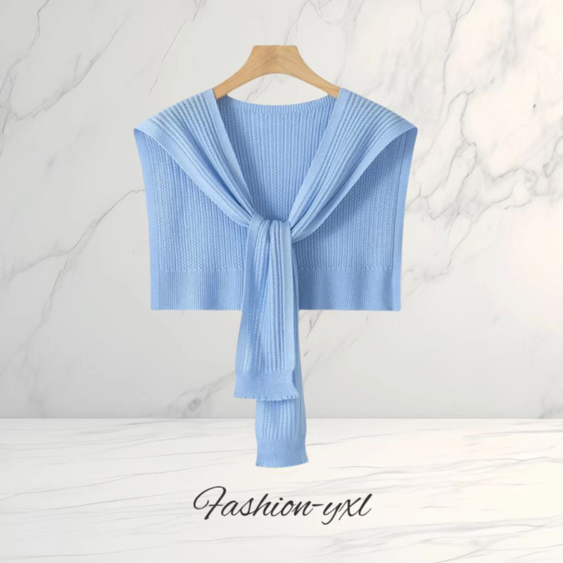 Șal tricotat pentru femei, țesut warp, formă pătrată, model monocrom, proces Jacquard