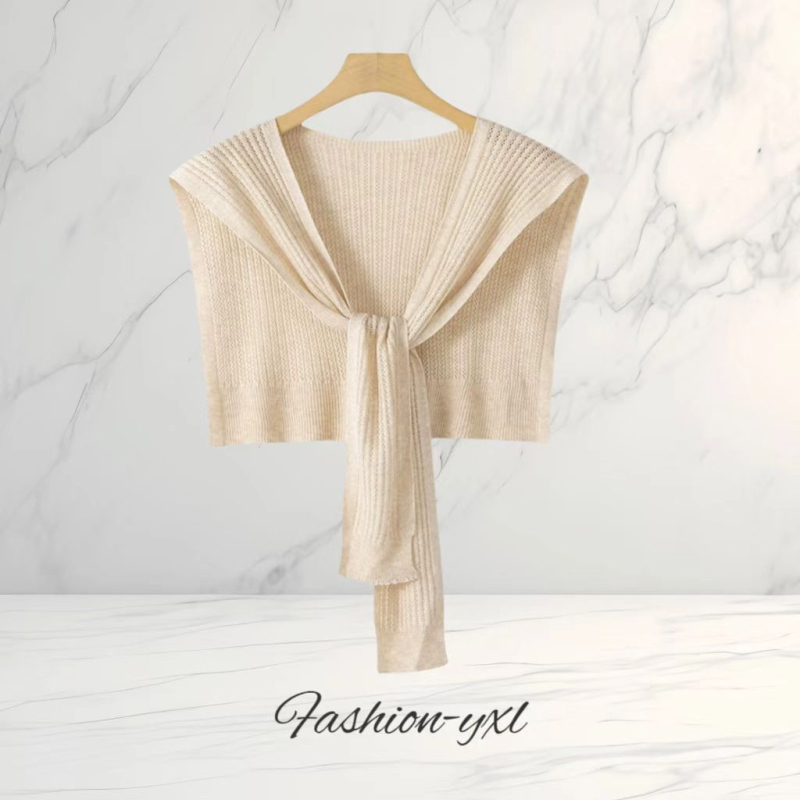 Șal tricotat pentru femei, țesut warp, formă pătrată, model monocrom, proces Jacquard