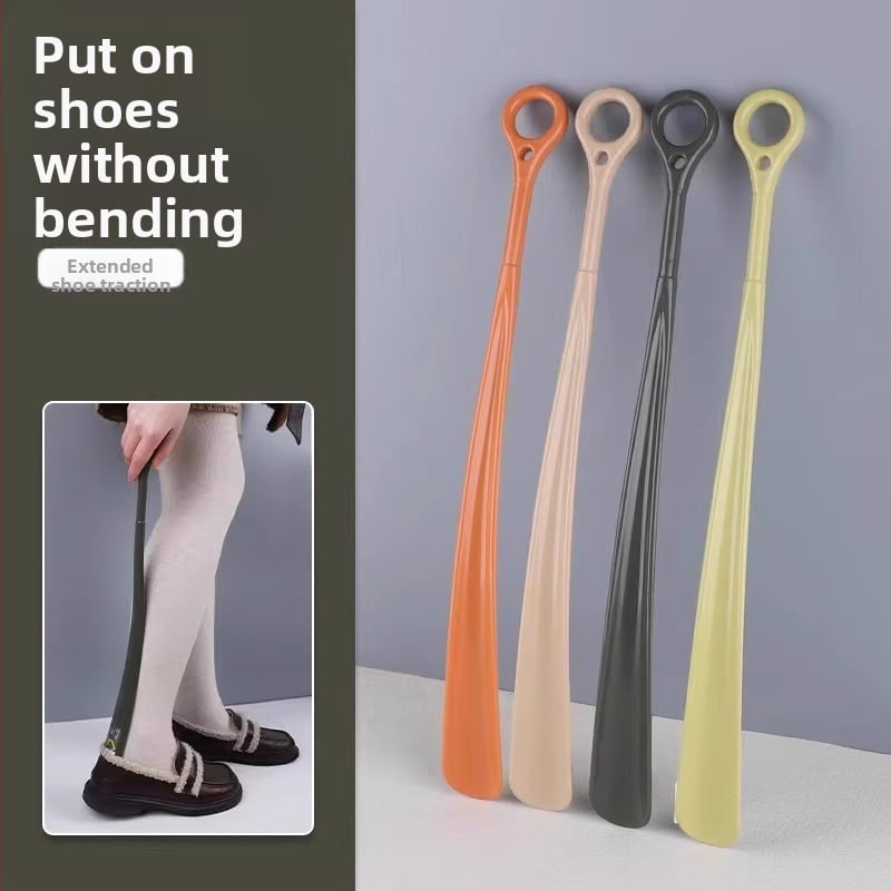 Namų naudojimui unisex batų šaukštelis su ilga rankena, skirtas odiniams batams, be lenkimo