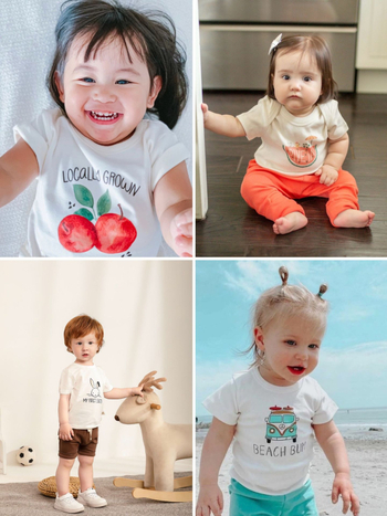 Vaikų unisex medvilnės trumpom rankovėm marškinėliai su apvaliu kaklu, 92% medvilnė, drėgmės valdymas, vasara