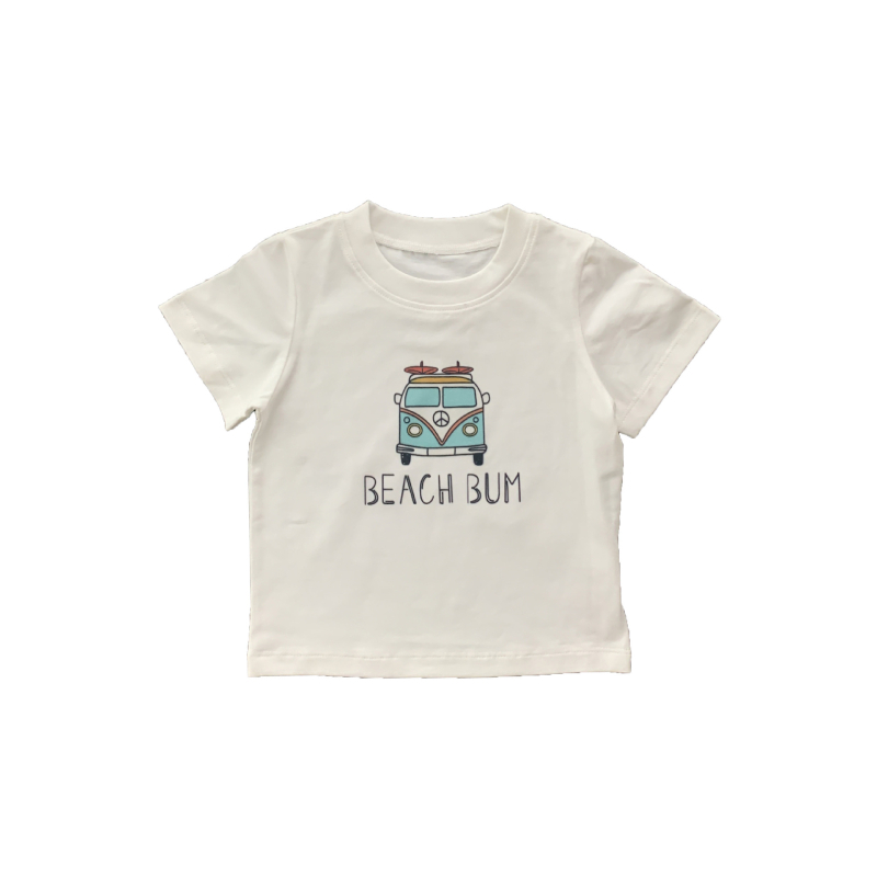 Vaikų unisex medvilnės trumpom rankovėm marškinėliai su apvaliu kaklu, 92% medvilnė, drėgmės valdymas, vasara