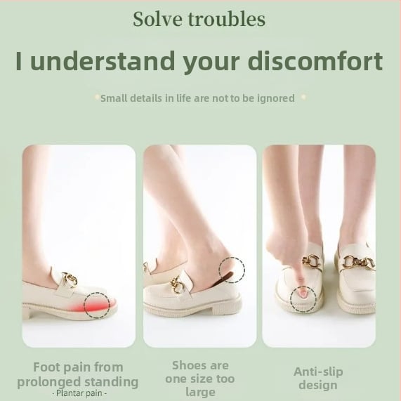 Priekinės dalies padukas aukštakulniams su atminties įdėklu – priešslizinis, skausmo malšinimas