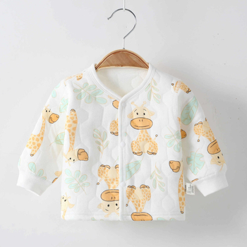 Kūdikio storas kardiganas be gobtuvo, 100% medvilnė, amžiaus grupė 1–3 metai, tinkamas pavasariui ir rudeniui