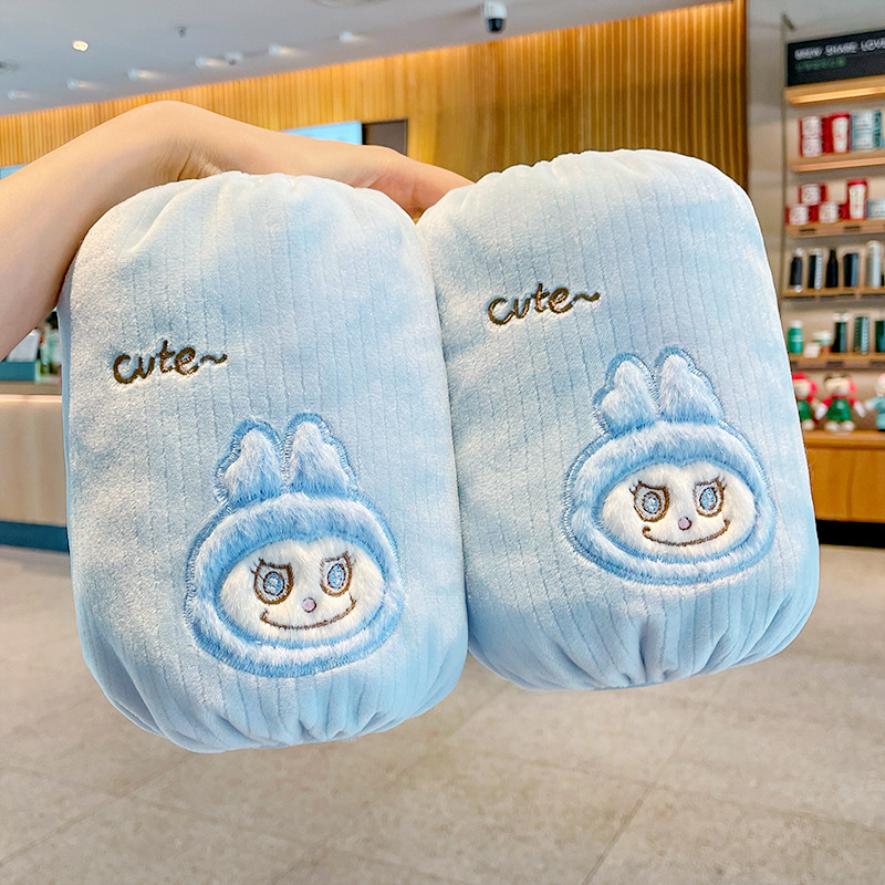 Vaikų rankovių apsauginiai dangteliai – nuo nešvarumų, flanelės pamušalas, siuvinėjimas, karikatūros raštas, amžius 1–8 metai