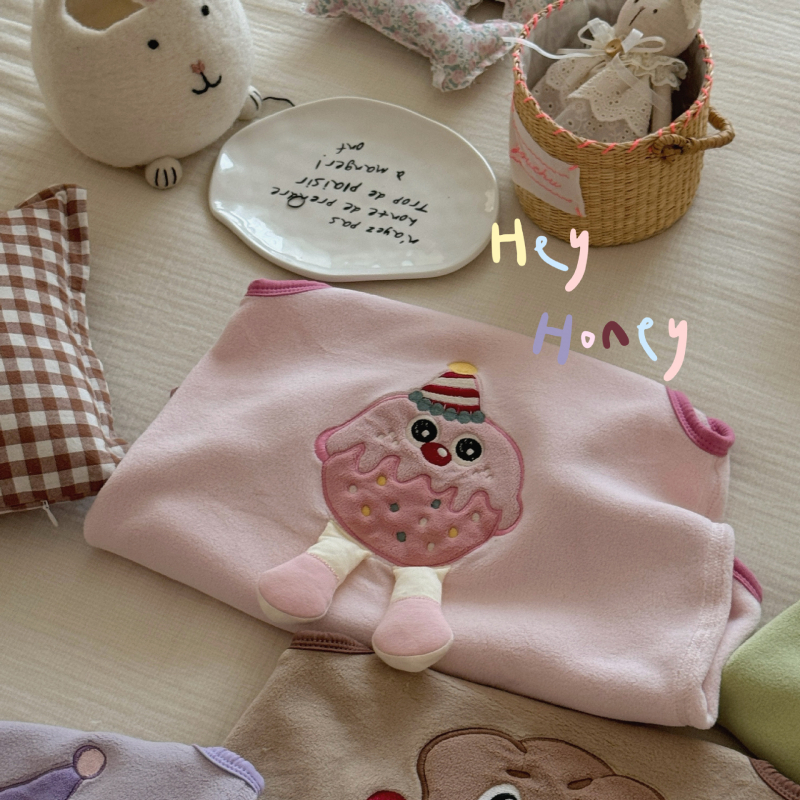 Sac de dormit pentru copii, fără mâneci, vestă pentru iarnă-toamnă, model desen animat, țesătură poliester, umplere 94% poliester și 6% spandex