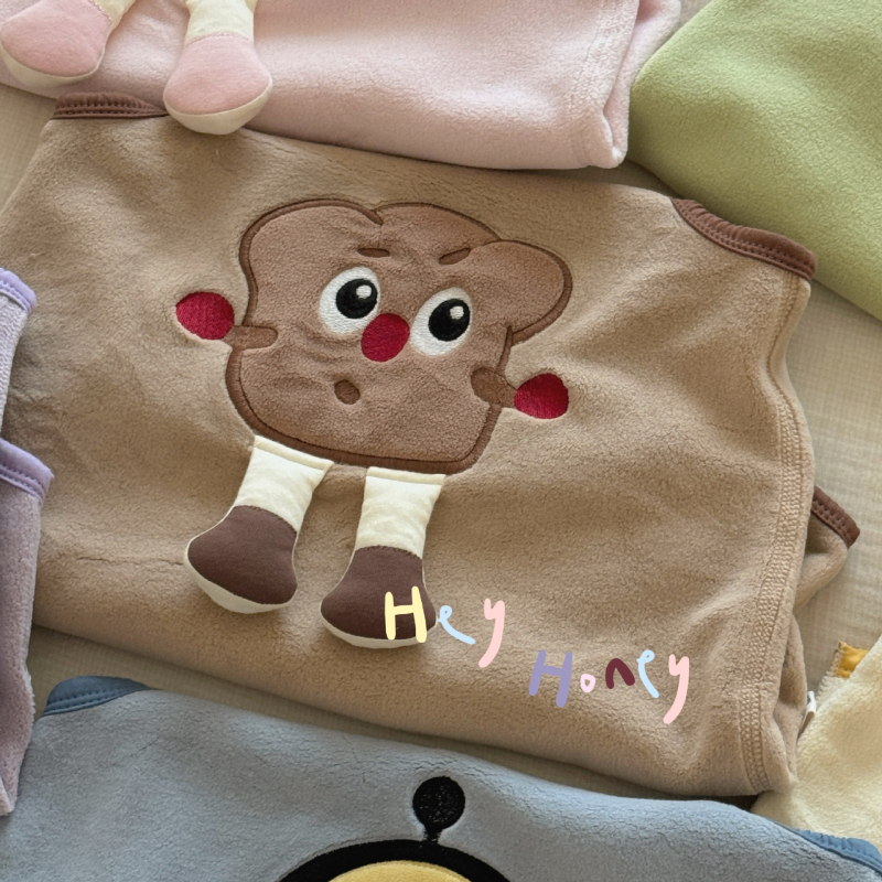 Sac de dormit pentru copii, fără mâneci, vestă pentru iarnă-toamnă, model desen animat, țesătură poliester, umplere 94% poliester și 6% spandex