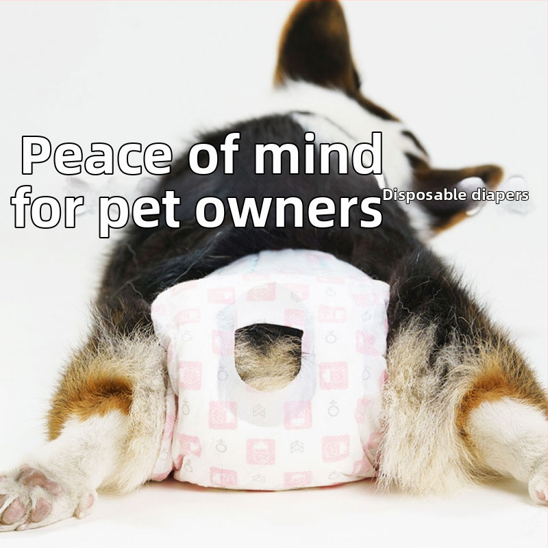 Suņu higiēnas autiņi ar bieziem absorbējošiem paliktņiem urīnizvadei – neauduma materiāls – ikdienas lietošanai, ceļojumiem, vairākām dzīvniekiem