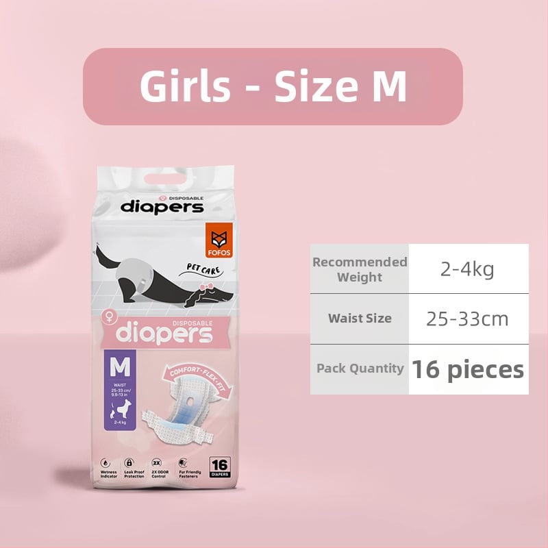 Suņu higiēnas autiņi ar bieziem absorbējošiem paliktņiem urīnizvadei – neauduma materiāls – ikdienas lietošanai, ceļojumiem, vairākām dzīvniekiem