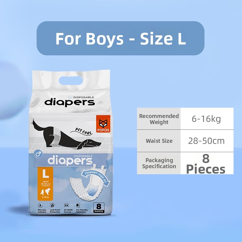 Suņu higiēnas autiņi ar bieziem absorbējošiem paliktņiem urīnizvadei – neauduma materiāls – ikdienas lietošanai, ceļojumiem, vairākām dzīvniekiem