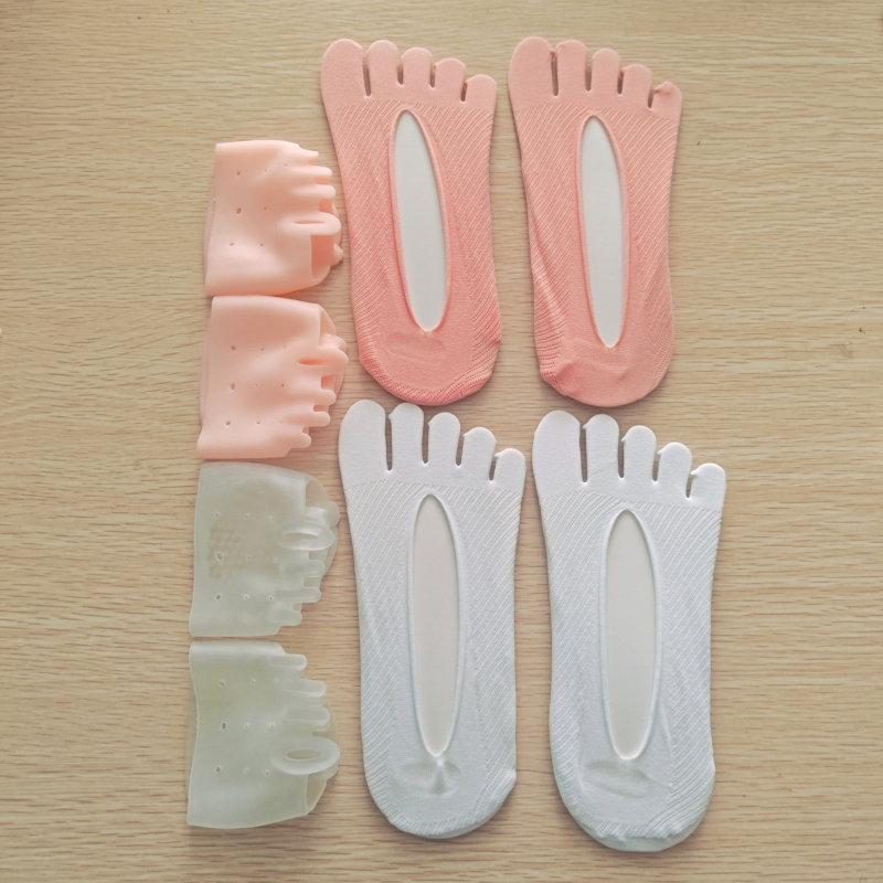 Priekinė pėdos pagalvėlė – valties kojinės formos, Hallux valgus apsauga, prakaitą sugeriantis įdėklas, visoms metų laikams