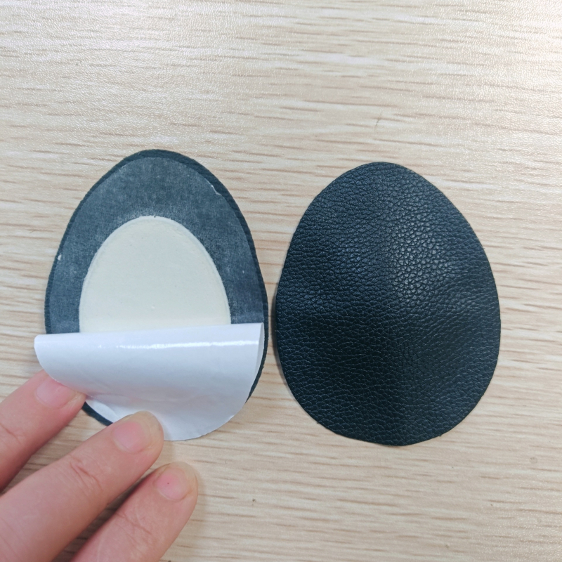 PU кожена предно-стъпална подложка за метатарзална зона – код на продукта 049 Leather Forefoot Pad – самозалепваща гел основа, против изплъзване, омекотяване на ударите, за ежедневни обувки