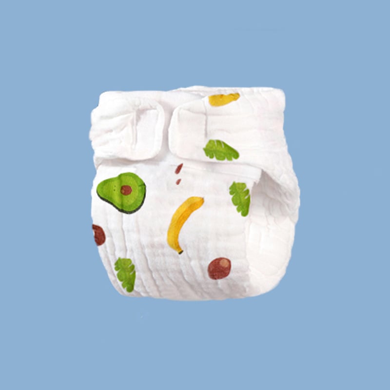 Beebi puuvillased gauze mähkmed püksid – ühekordsed, pestav, hingav treeningpüksid 0–12 kuud