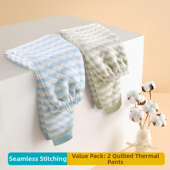 Vaikų be siūlių termo kelnaitės su užpildymu, trijų sluoksnių medvilnė, unisex, rudens–žiema, 3–8 metų amžius