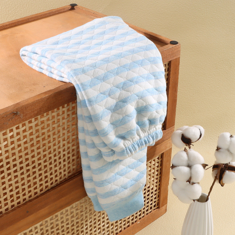 Gyerekeknek szóló varrat nélküli, melegítő termo nadrág, háromrétegű pamut betéttel, uniszex, ősz-tél, 3–8 évesek