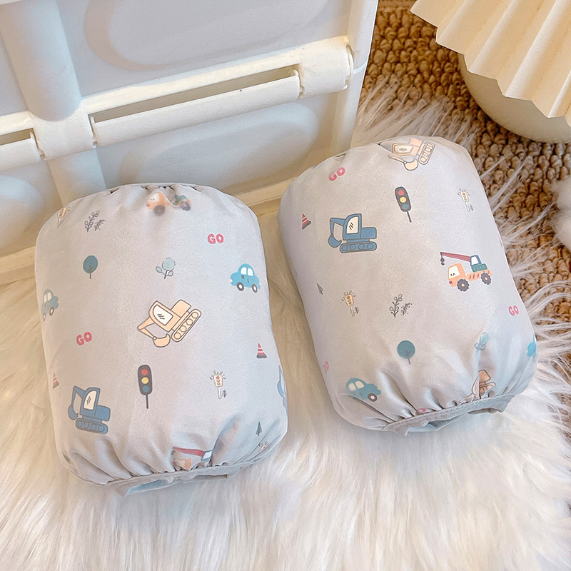 Bērnu piedurkņu aizsargi ar karikatūras rakstu, pret netīrumiem ziemai