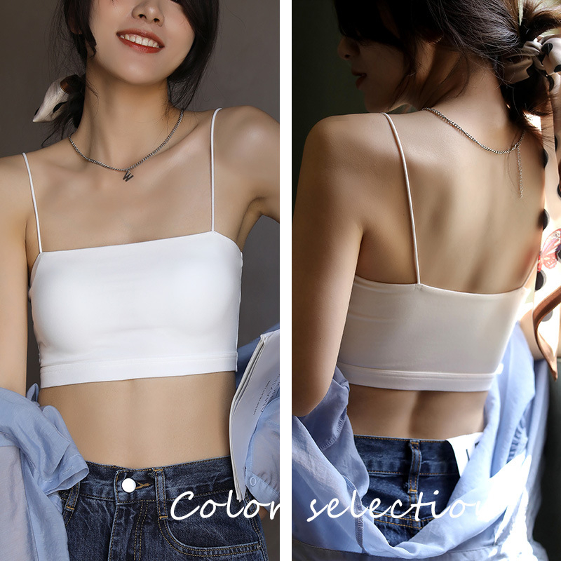 Moteriškas cami topas su vienu pečiu, itin trumpas ilgis, medvilnės-modalo-spandekso mišinys