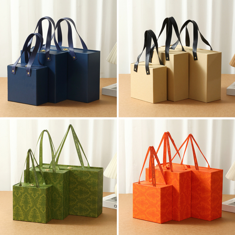 Dovanų dėžutė kūdikiams iš popieriaus, Naujojo Kinų stiliaus, rankų darbo su spausdintu logotipu