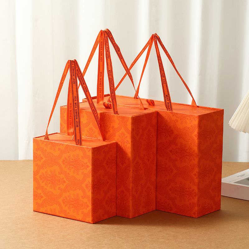 Dovanų dėžutė kūdikiams iš popieriaus, Naujojo Kinų stiliaus, rankų darbo su spausdintu logotipu