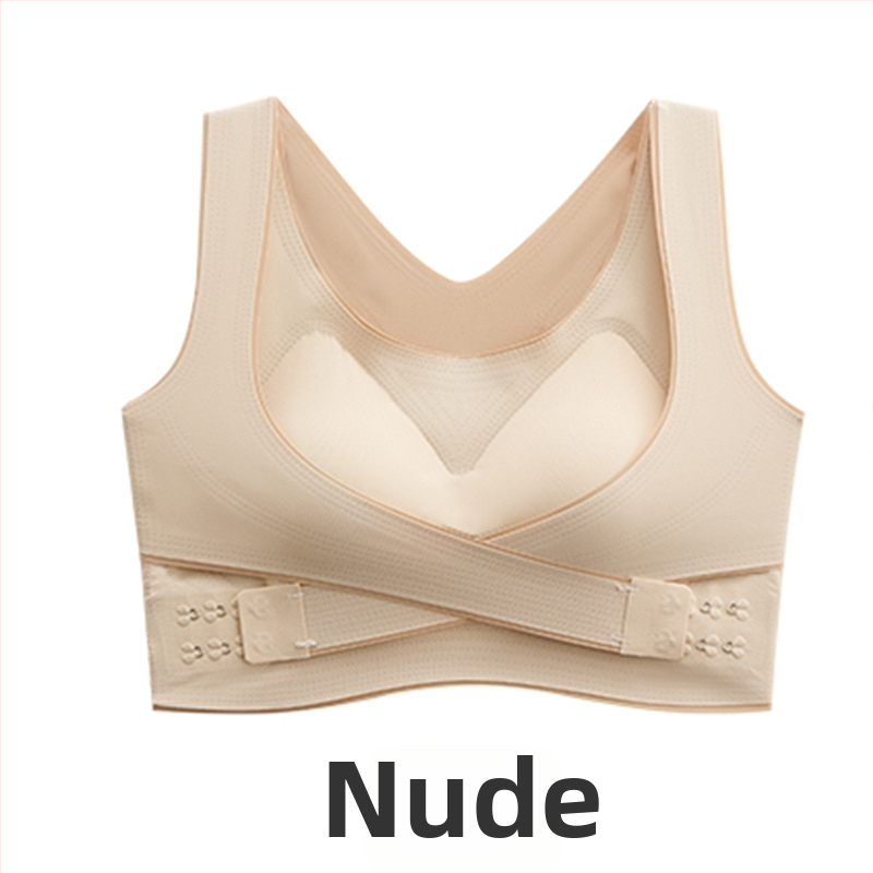 Nailonist sportlik top padjadega, juhtmevaba, õhukesed vormitud kausid, täis kausid, ristküljelised külgsidemed