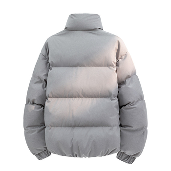 Pánska zimná bunda s perím, stojatý golier, zips vpredu, 650 plniace sily, 86–90% kačacieho peria, hrubý