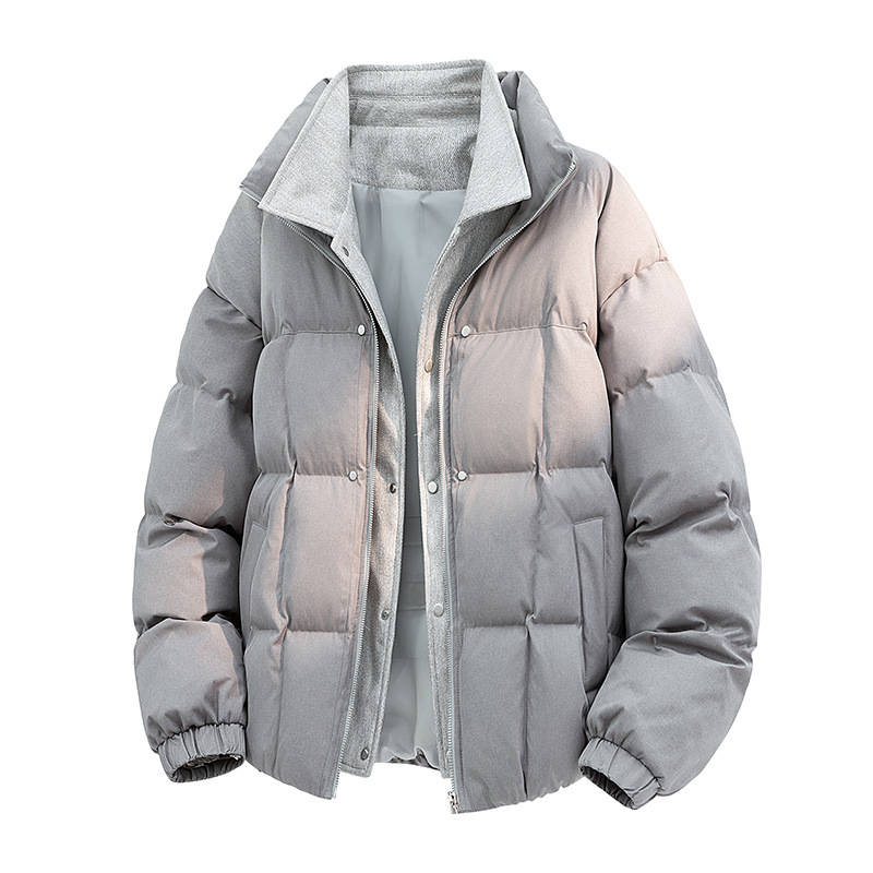 Pánska zimná bunda s perím, stojatý golier, zips vpredu, 650 plniace sily, 86–90% kačacieho peria, hrubý