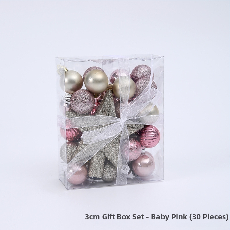 Kalėdinė papuošimo kamuolė — plastikinė, modernus minimalistinis stilius, elektroplatininio paviršiaus danga, prekinis ženklas Yoyo