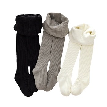 Colanți-romper pentru copii, căptuți cu fleece la interior, material bumbac-nylon, grosime medie, pentru toamnă, vârsta 1-3 ani