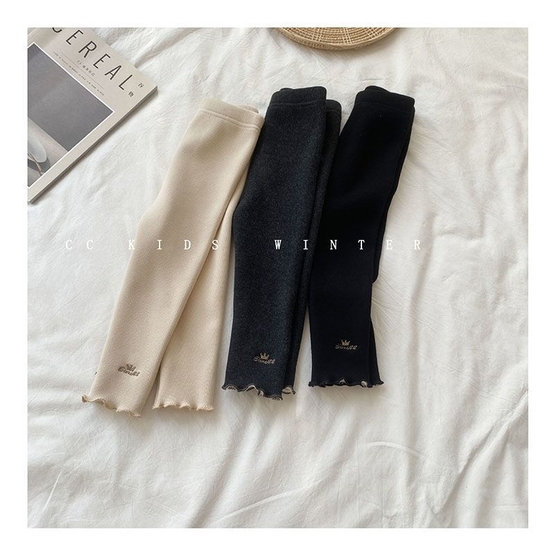 Dievčenské nohavice z cordury s fleecovou podšívkou, vysoký pás, 80% bavlna, vhodné na jeseň a zimu