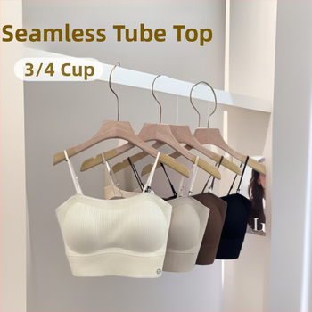 Sewatu lõhivõõtud õla all bustier padjaga, nailon, 3/4 kauss, toru-top