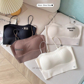 Sewatu lõhivõõtud õla all bustier padjaga, nailon, 3/4 kauss, toru-top