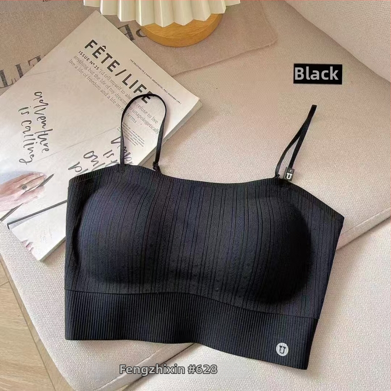 Sewatu lõhivõõtud õla all bustier padjaga, nailon, 3/4 kauss, toru-top