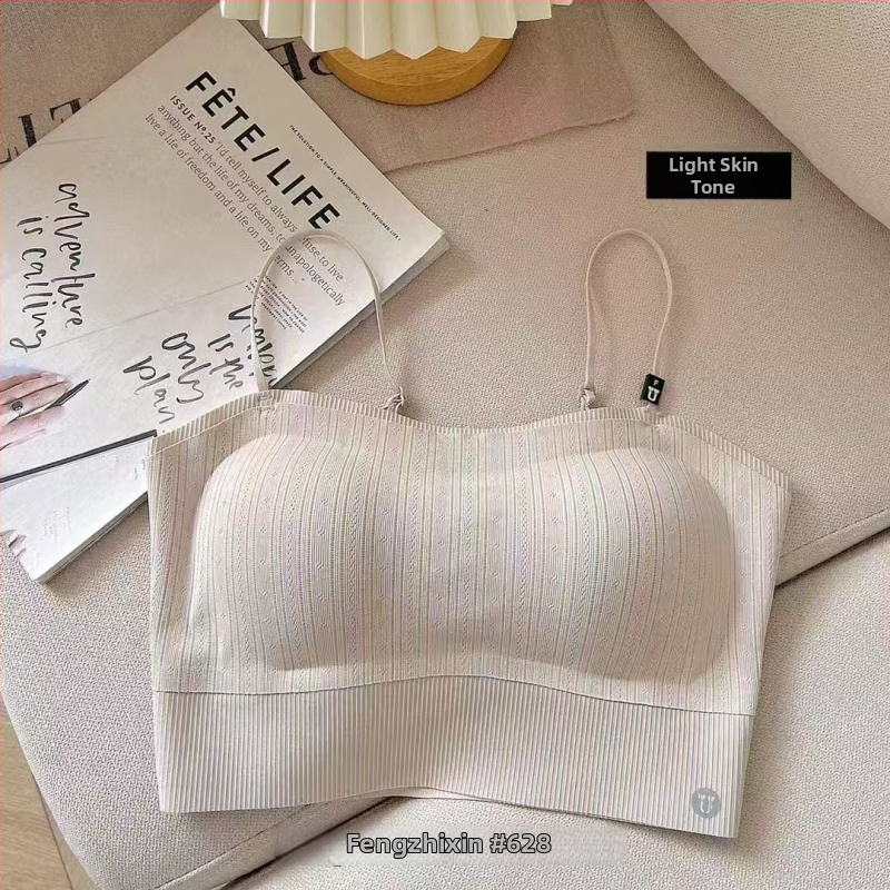 Sewatu lõhivõõtud õla all bustier padjaga, nailon, 3/4 kauss, toru-top