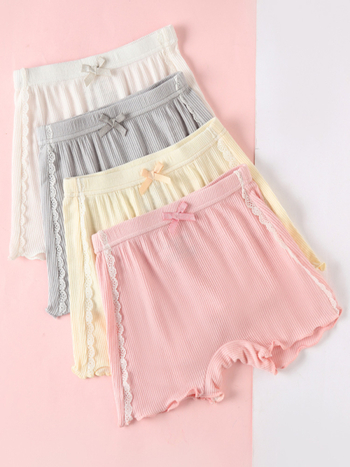 Dječje sigurnosne hlače za djevojčice – dvostruka funkcija, viskoza-elastinska smjesa, razina sigurnosti A, za djecu 3–8 godina, proljeće 2025