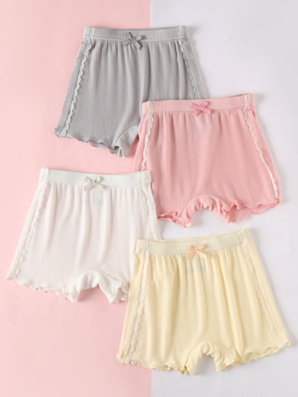 Dječje sigurnosne hlače za djevojčice – dvostruka funkcija, viskoza-elastinska smjesa, razina sigurnosti A, za djecu 3–8 godina, proljeće 2025