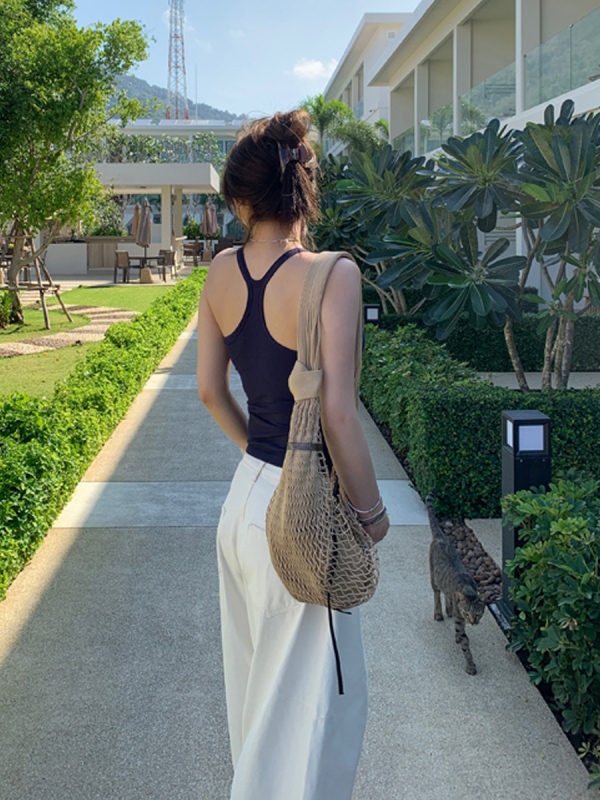 Sieviešu jogas tops ar krūšu spilventiņu, Sling stils, Slim fit, Viskoze šķiedra 95%+, Spandex <30%, augsta elastība, plecu siksnas Y formā