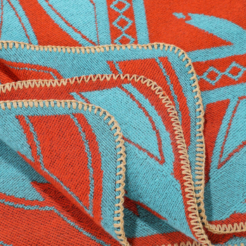 Șal feminin cu model floral, țesătură jacquard, fibră acrilică, pentru toate anotimpurile, stil pastoral, accesoriu decorativ